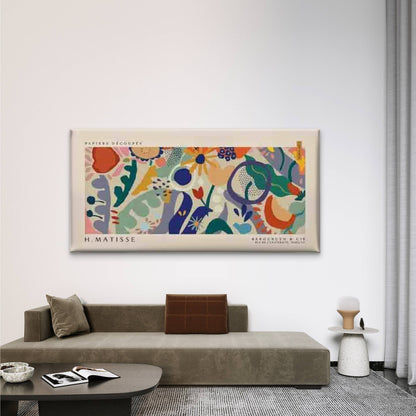H. Matisse Papiers Découpes Wall Art Canvas Office Home Room Framed 120x60cm