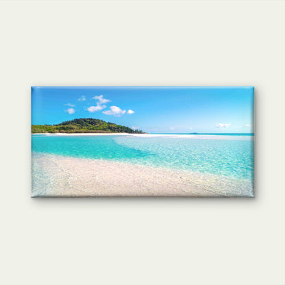 Tropical Paradise Beach Wall Art Canvas Office Home Room Framed 120x60cm