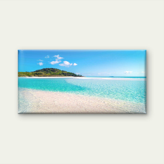 Tropical Paradise Beach Wall Art Canvas Office Home Room Framed 120x60cm