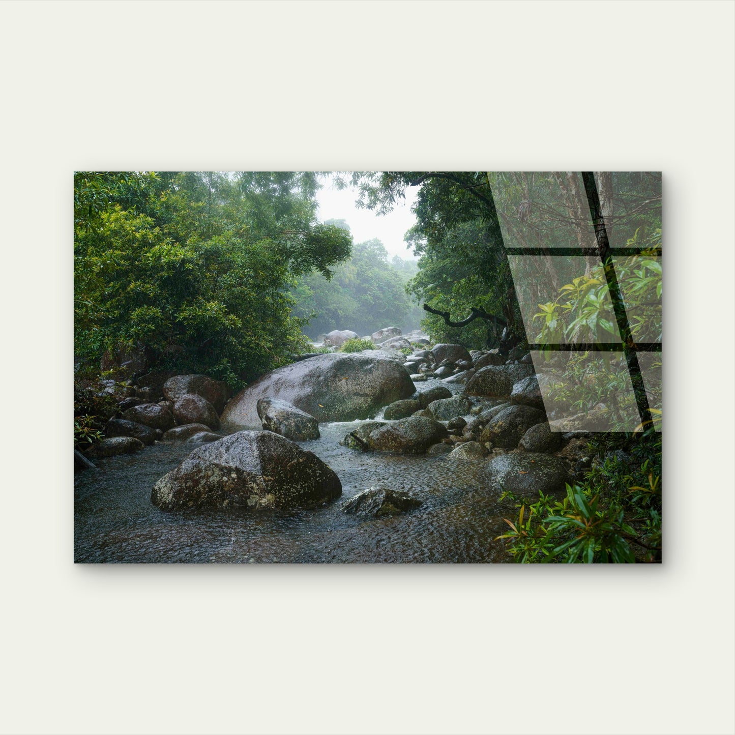 Daintree Rainforest Mossman Gorge River  Acrylic Glass Printing Wall Art Australian Made Quality
