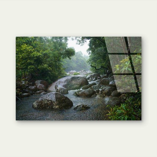 Daintree Rainforest Mossman Gorge River Acrylic Glass Printing Wall Art Australian Made Quality