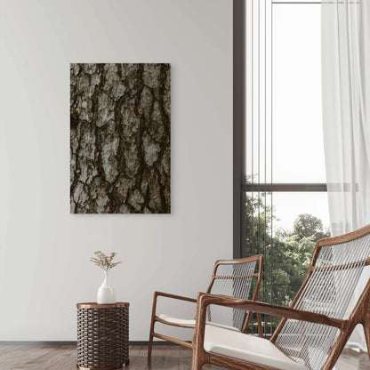 Close-Up of Tree Bark 40x60cm Metal Print Ready to Hang