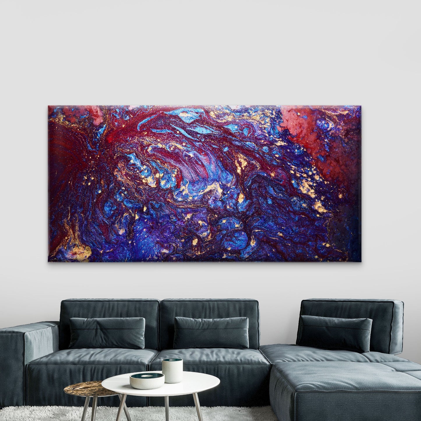 Abstract Background of Liquid Wall Art Canvas Office Home Room Framed 120x60cm