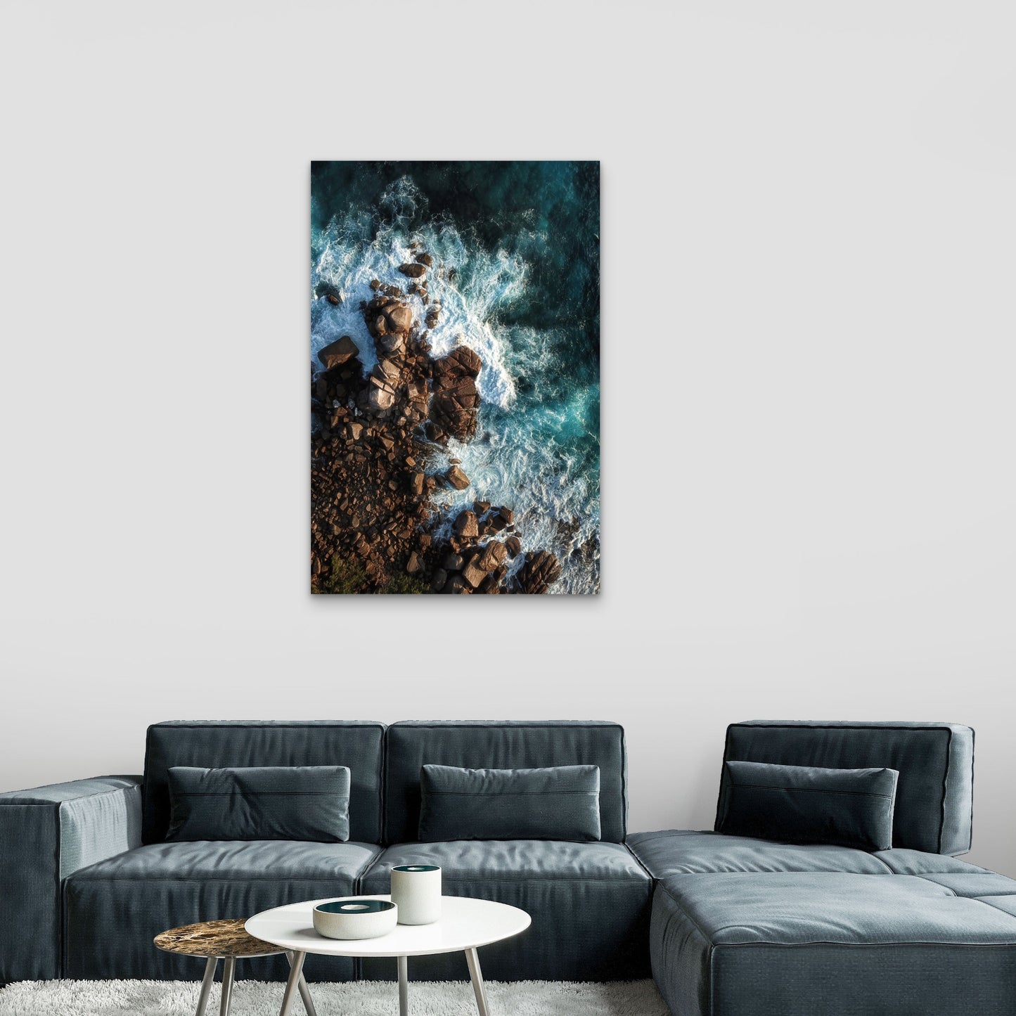 Indian Ocean Air Photo 60x90cm Metal Print Ready to Hang
