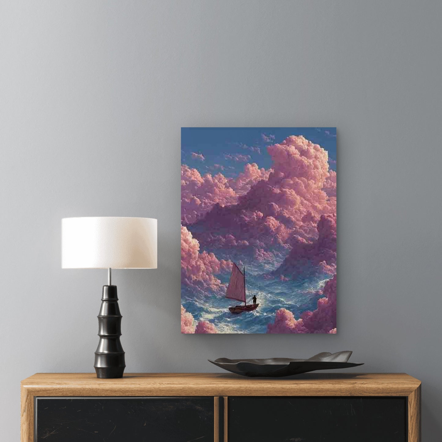 Surreal Dreamy Abstract Cloud Landscape Metal Print Ready to Hang