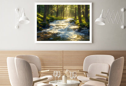 Autumn Forest, River Home Decor Premium Quality Poster Print Choose Your Sizes