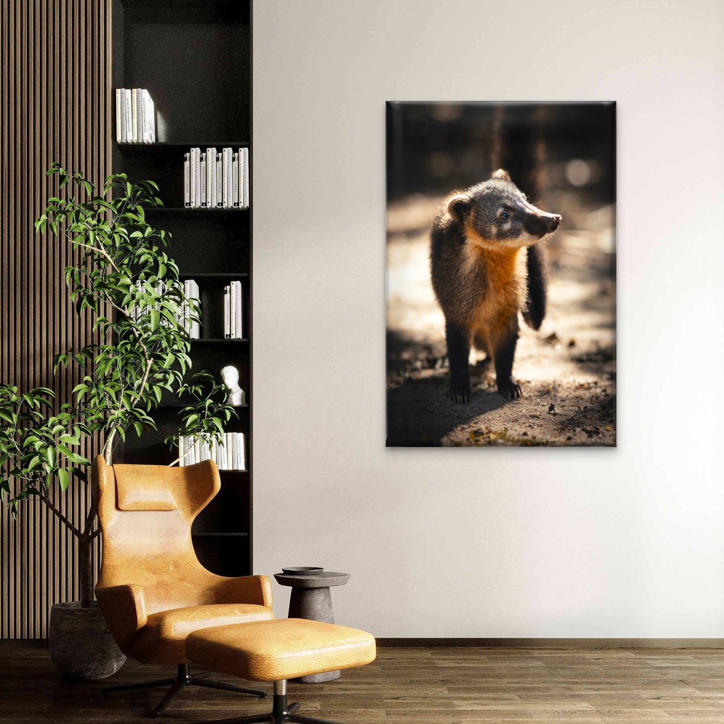 South American Brown Nosed Coati Wild Animals Wall Art Decor 100% Australian Made