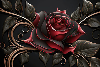 Roses Artistic Flower Design Print 100% Australian Made - Bella Home Decor