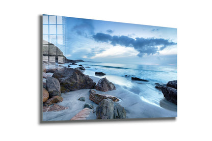 Rocky Seashore View UV Direct Aluminum Print Australian Made Quality