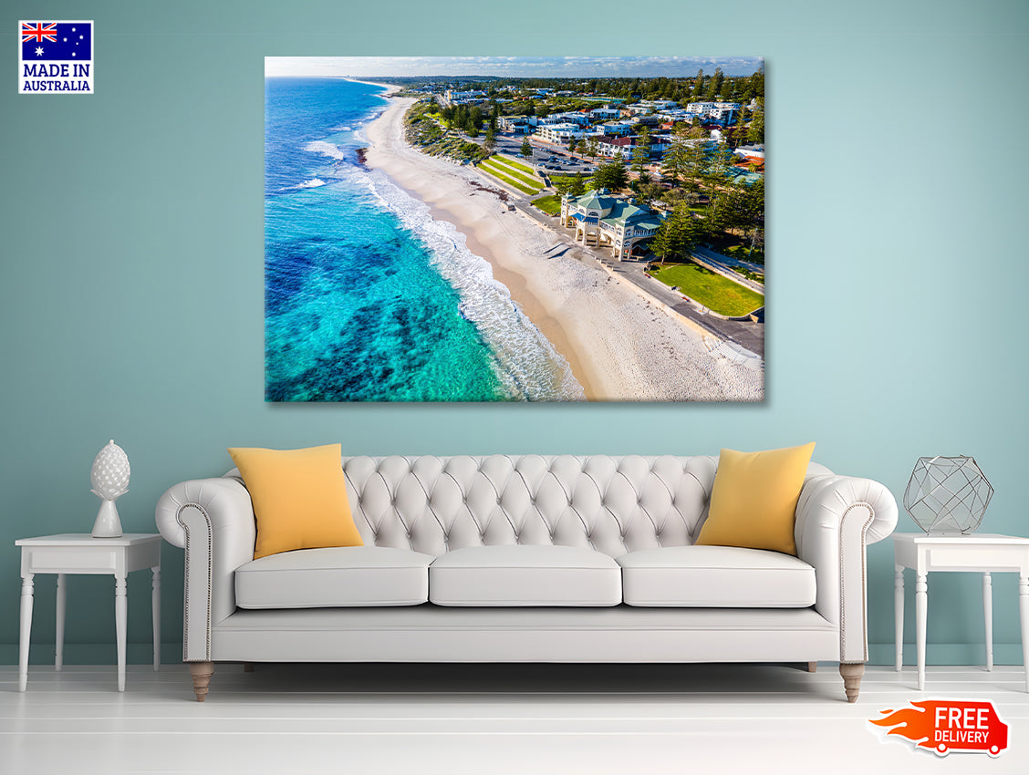 Clear Cottesloe Beach Australia Print 100% Australian Made - Bella Home Decor