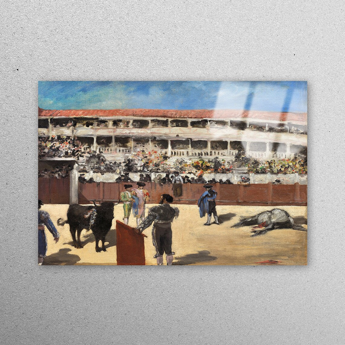 Spanish Bullfighting Arena Acrylic Glass Print Tempered Glass Wall Art 100% Made in Australia Ready to Hang