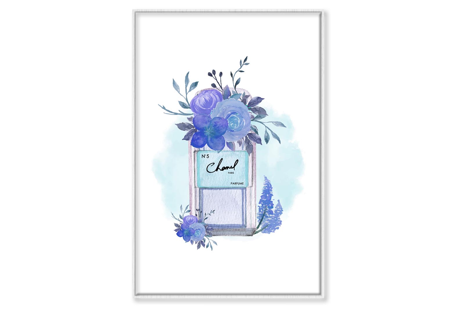 Purple Perfume Wall Art Limited Edition High Quality Print Canvas Box Framed White