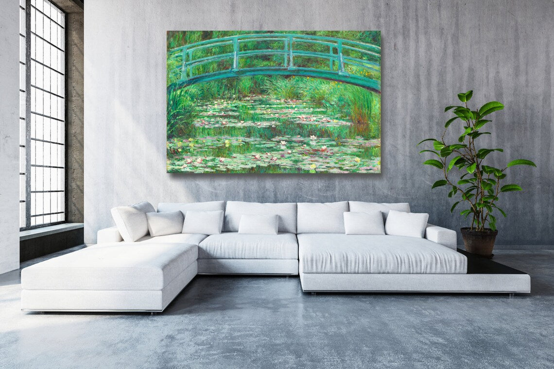 Claude Monet, The Japanese Footbridge UV Direct Aluminum Print Australian Made Quality