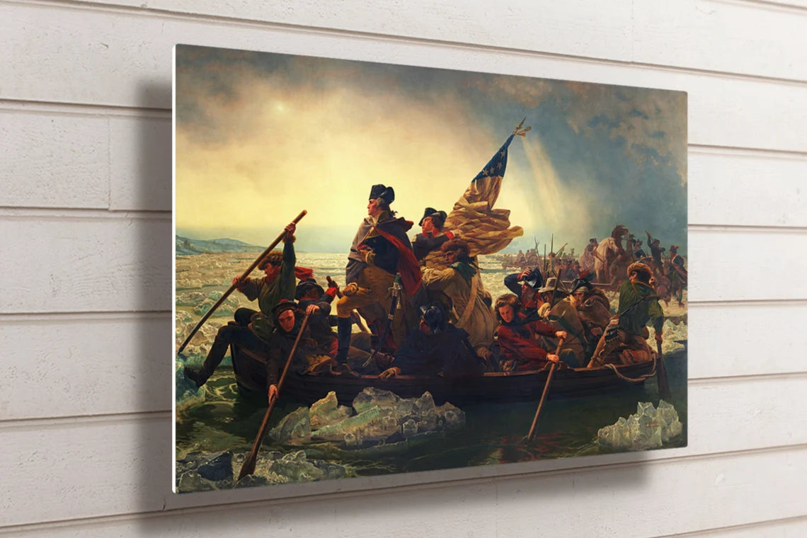 Emanuel Leutze, Washington Crossing The Delaware UV Direct Aluminum Print Australian Made Quality