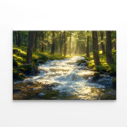 Autumn Forest, River Print 100% Australian Made - Bella Home Decor