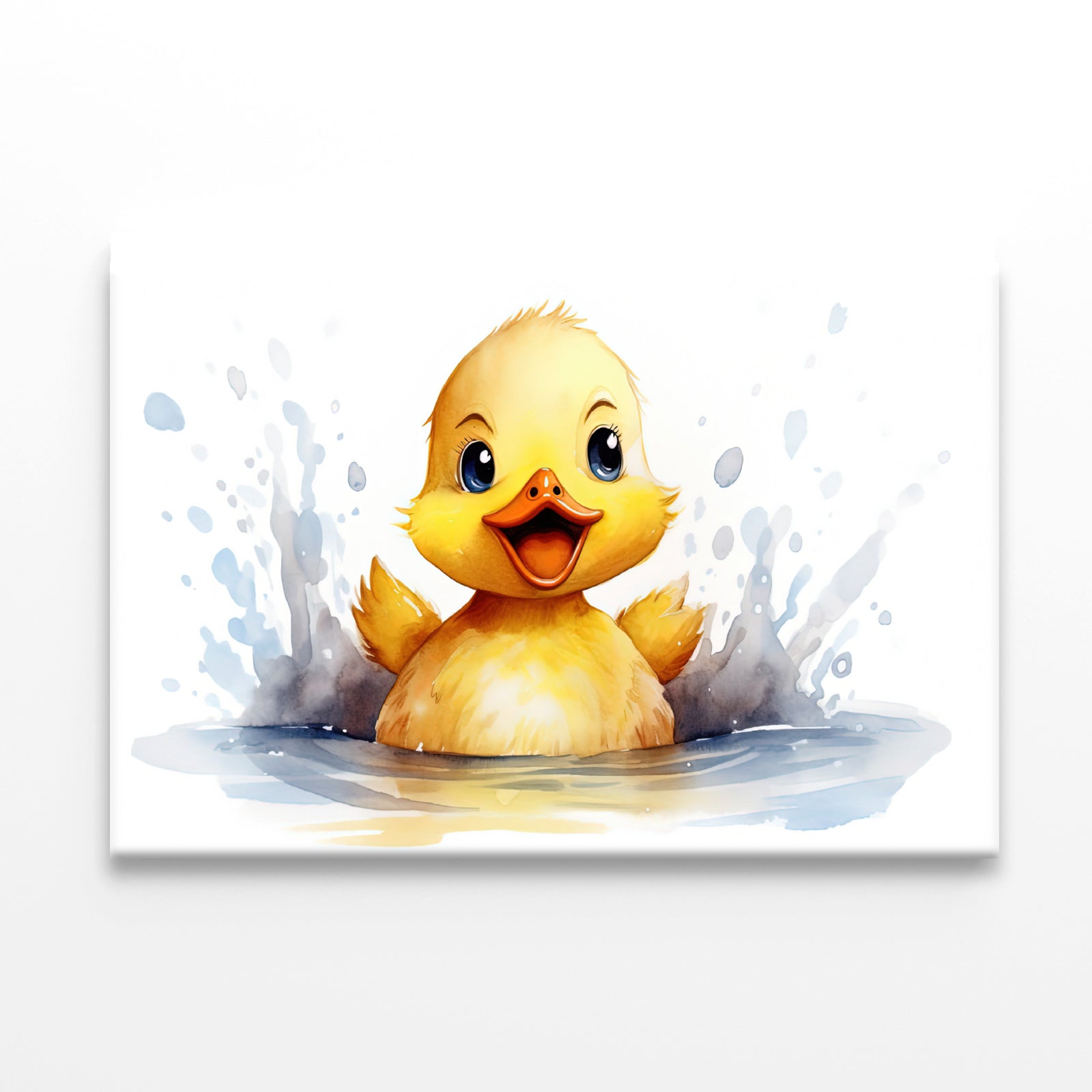 Baby Duckling Watercolor Style Print 100% Australian Made - Bella Home Decor