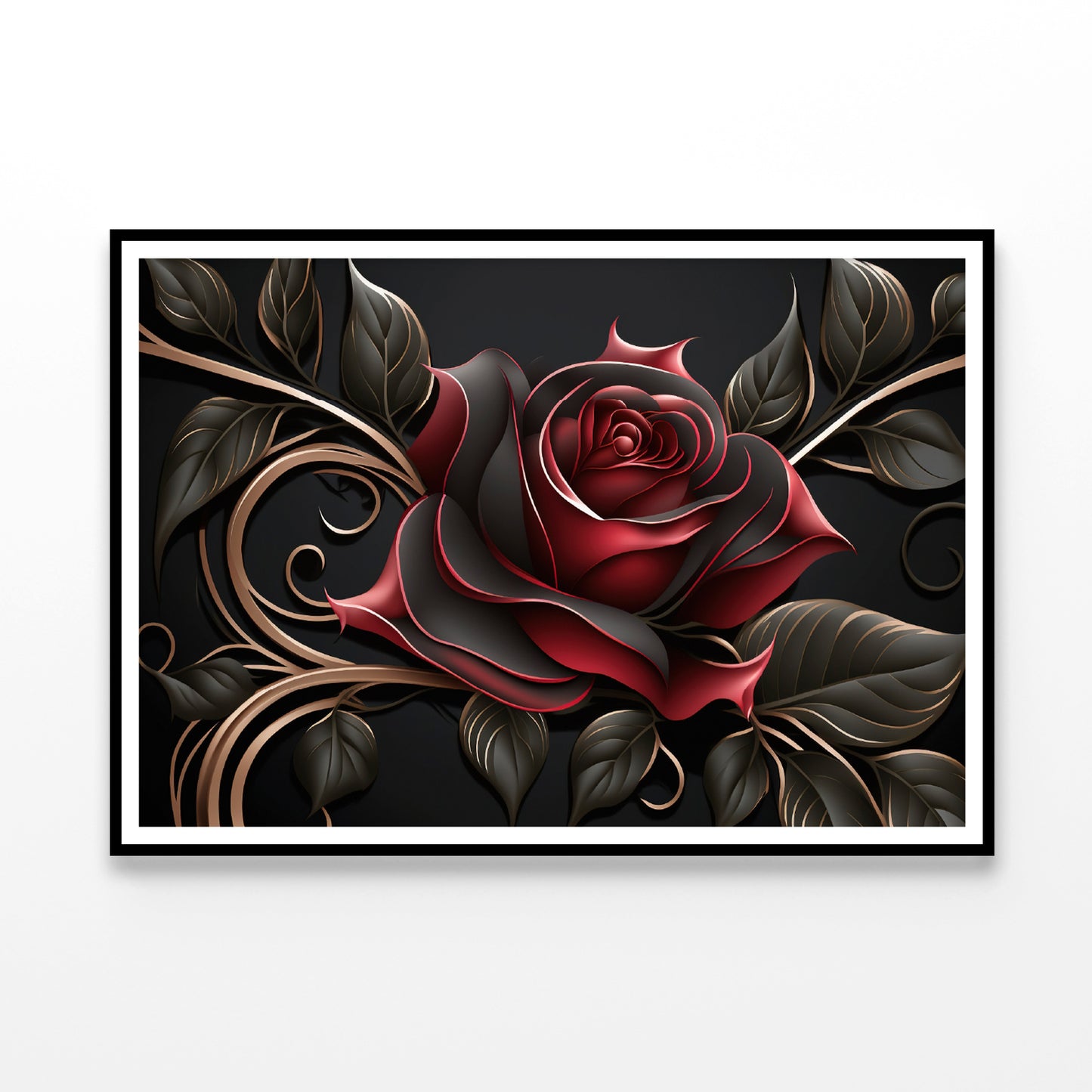 Roses Artistic Flower Design Home Decor Premium Quality Poster Print Choose Your Sizes