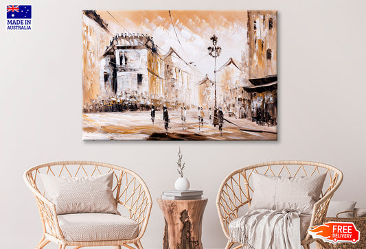 Street View Of Paris Oil Painting Limited Edition High Quality Print