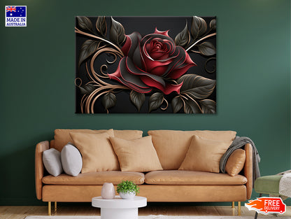 Roses Artistic Flower Design Print 100% Australian Made - Bella Home Decor