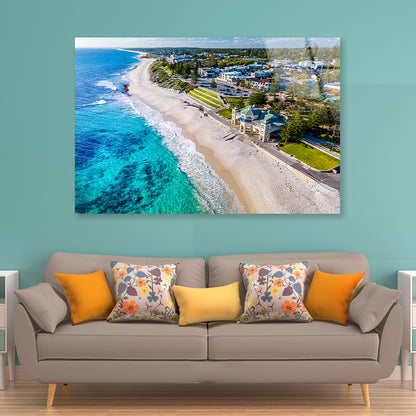 Clear Cottesloe Beach Australia Acrylic Glass Print Tempered Glass Wall Art 100% Made in Australia Ready to Hang - Bella Home Decor