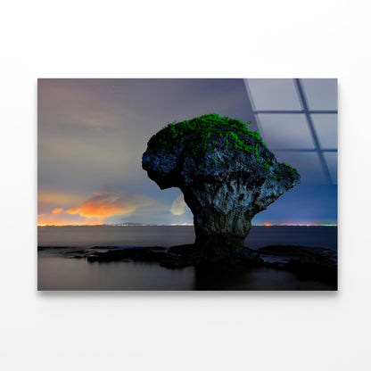 The Vase-Shaped Rock on the Sea Taiwan Acrylic Glass Print Tempered Glass Wall Art 100% Made in Australia Ready to Hang