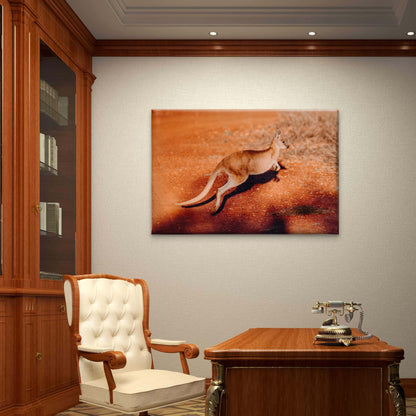 Kangaroo Wallaby Kimberley Station Wall Art Decor 100% Australian Made
