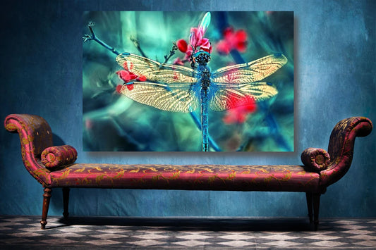 Dragonfly Wall Art UV Direct Aluminum Print Australian Made Quality