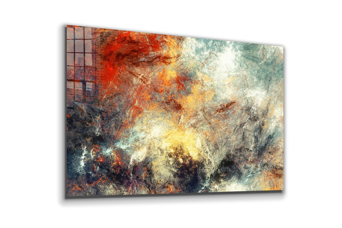 Abstract Cosmic Storm UV Direct Aluminum Print Australian Made Quality