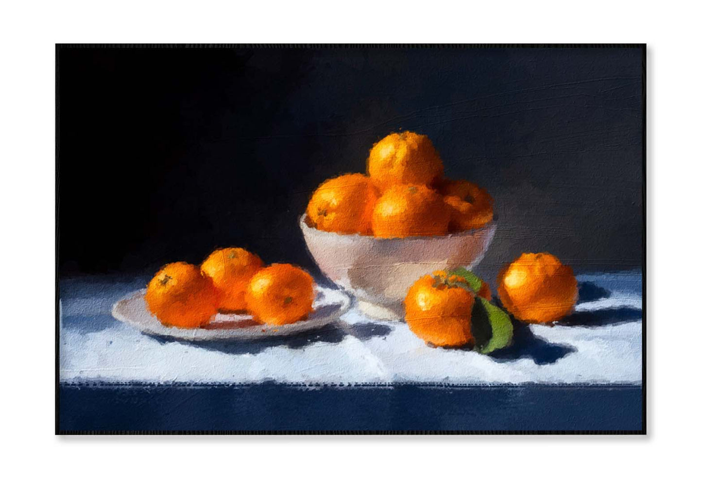 Life with Mandarins - Oil Painting Wall Art Limited Edition High Quality Print