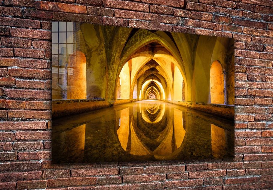 Royal Alcázar Seville UV Direct Aluminum Print Australian Made Quality