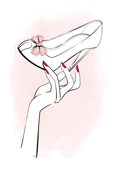 Luxury Pink Bow Stiletto Heels Fashion Home Decor Premium Quality Poster Print Choose Your Sizes - Bella Home Decor