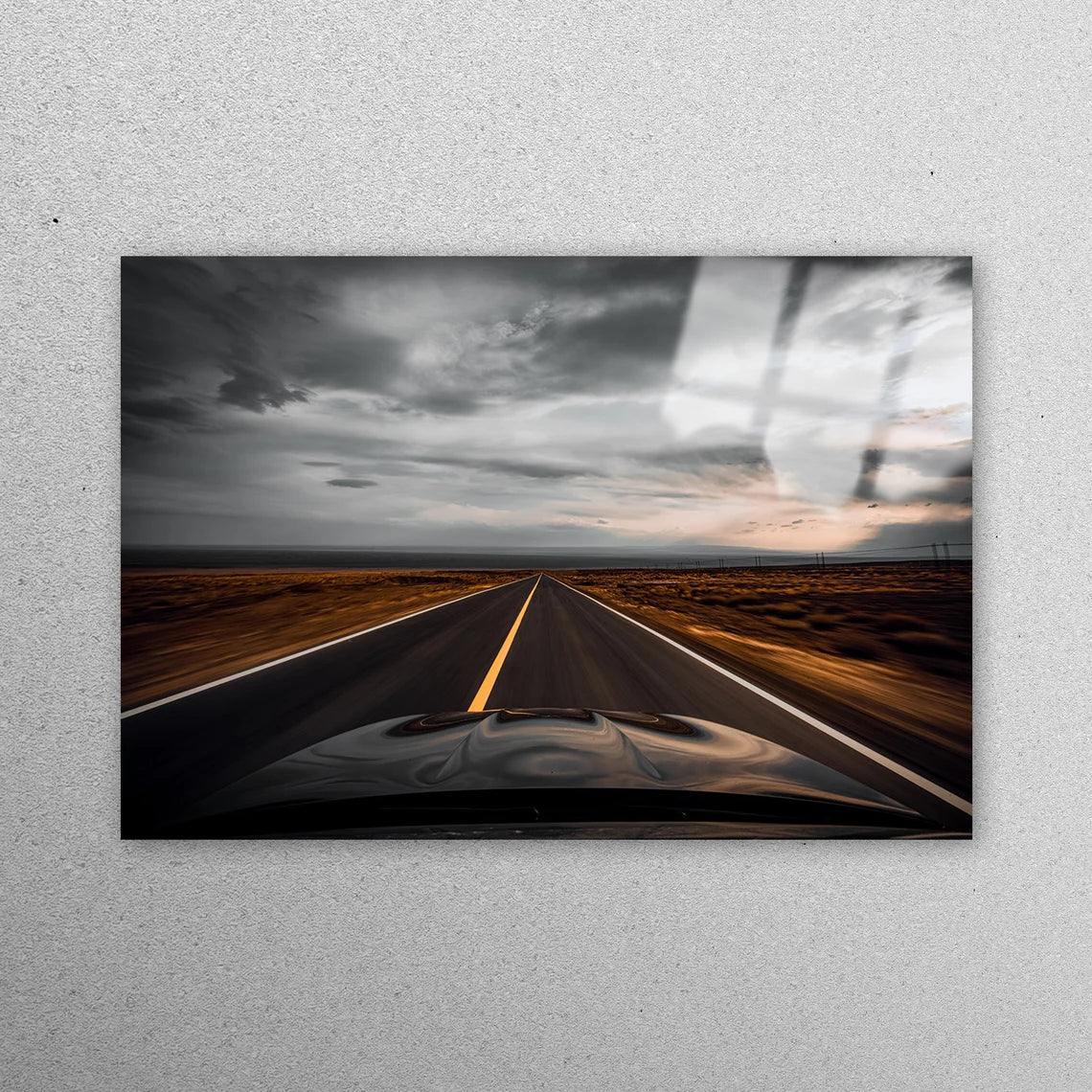 Asphalt Road Wall Art Acrylic Glass Print Tempered Glass Wall Art 100% Made in Australia Ready to Hang