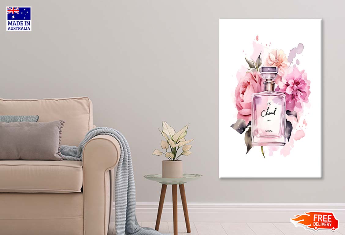 Elegant Pink Perfume Print 100% Australian Made