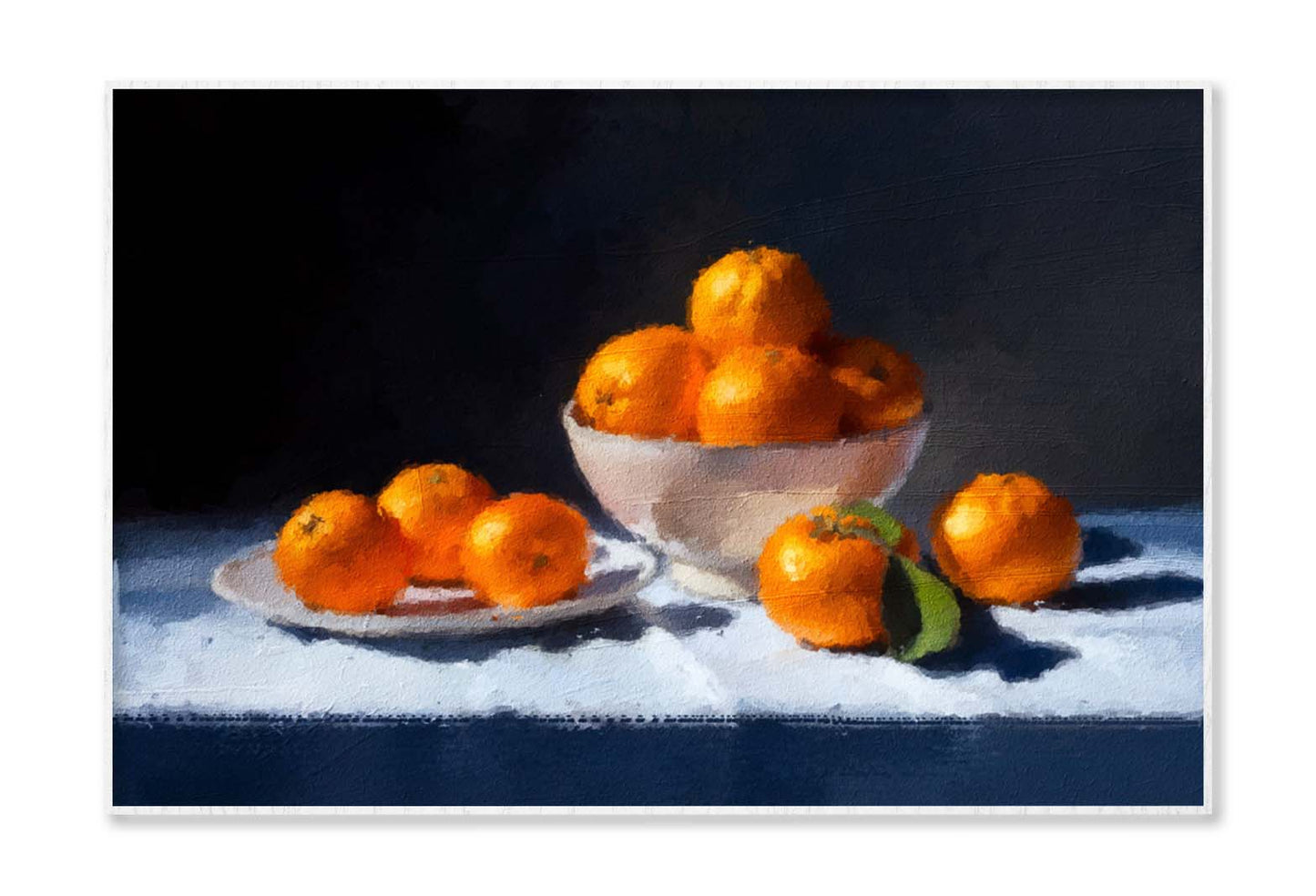 Life with Mandarins - Oil Painting Wall Art Limited Edition High Quality Print