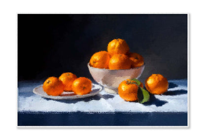 Life with Mandarins - Oil Painting Wall Art Limited Edition High Quality Print