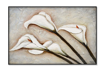 White Calla Lily Flower Oil Painting Wall Art Limited Edition High Quality Print