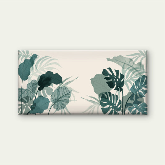 Tropical Sage Green Monstera Wall Art Canvas Office Home Room Framed 120x60cm