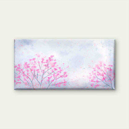 Cherry Tree Pink Blossom Wall Art Canvas Office Home Room Framed 120x60cm - Bella Home Decor