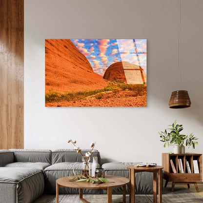 Uluru Kata Tjuta National Park Sky Acrylic Glass Printing Wall Art Australian Made Quality