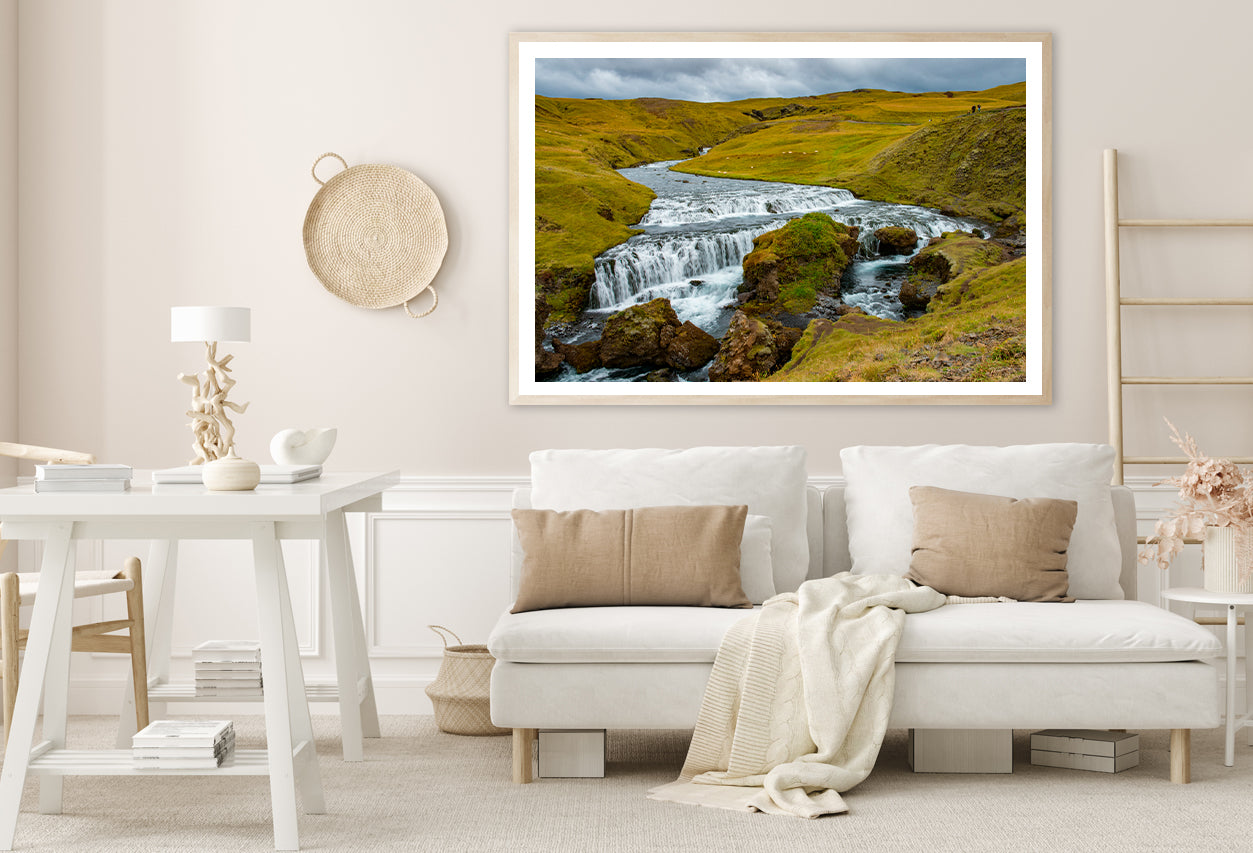 Waterfall Fosstorfufoss Europe Home Decor Premium Quality Poster Print Choose Your Sizes