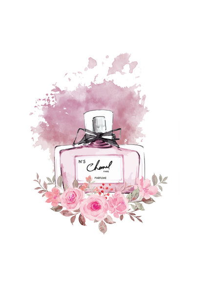 Luxury Pink Rose Perfume Print 100% Australian Made