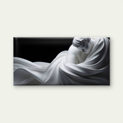 White Marble Statue Greek Figure Wall Art Canvas Office Home Framed 120x60cm
