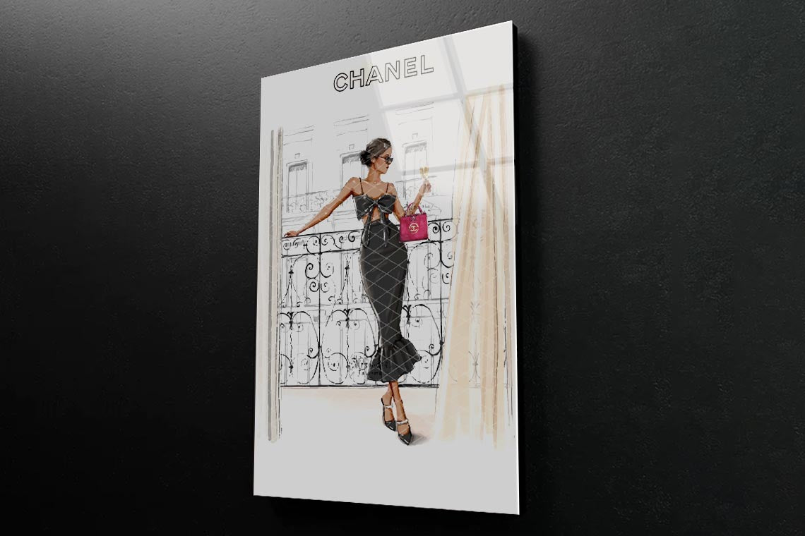 Fashion Store, Lady 3D Design Acrylic Glass Print Tempered Glass Wall Art 100% Made in Australia Ready to Hang