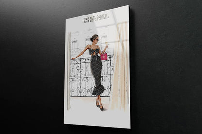 Fashion Store, Lady 3D Design Acrylic Glass Print Tempered Glass Wall Art 100% Made in Australia Ready to Hang