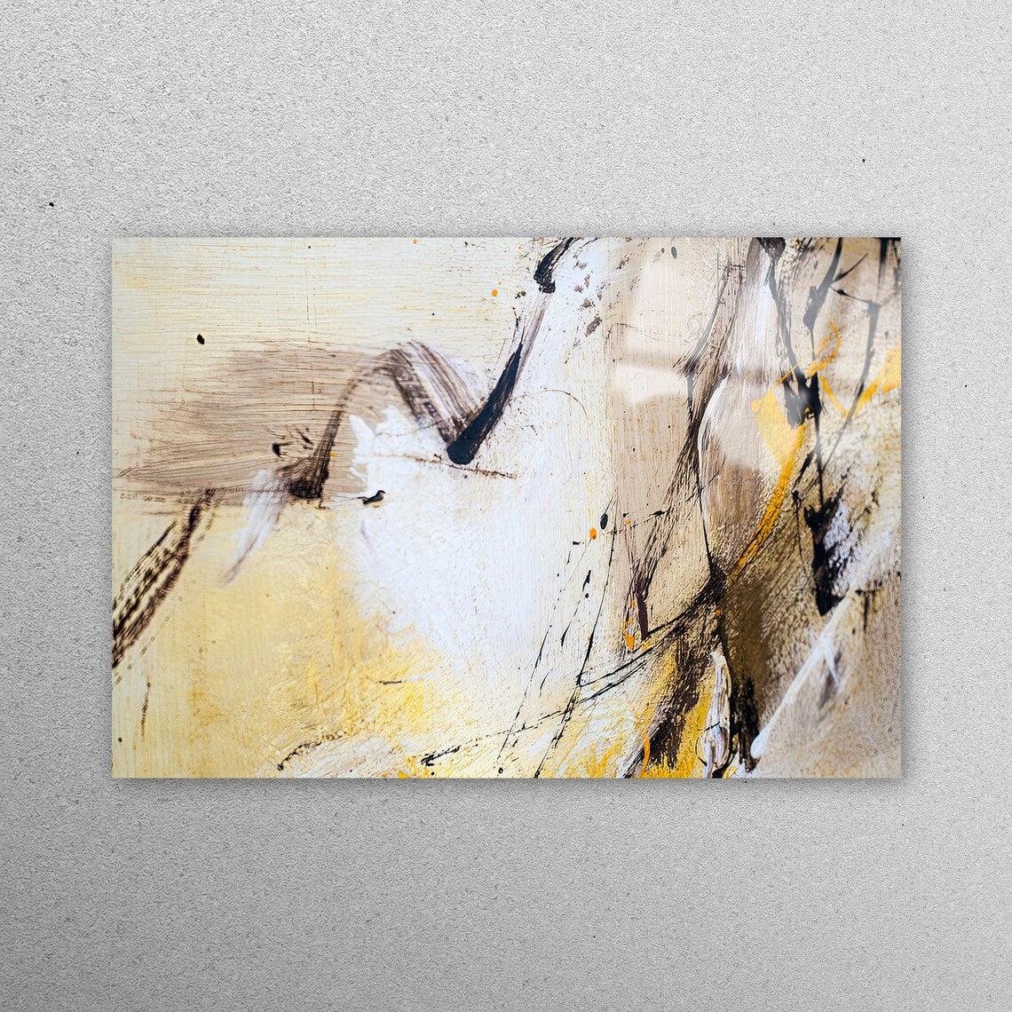 Abstract Soft Tones Acrylic Glass Print Tempered Glass Wall Art 100% Made in Australia Ready to Hang