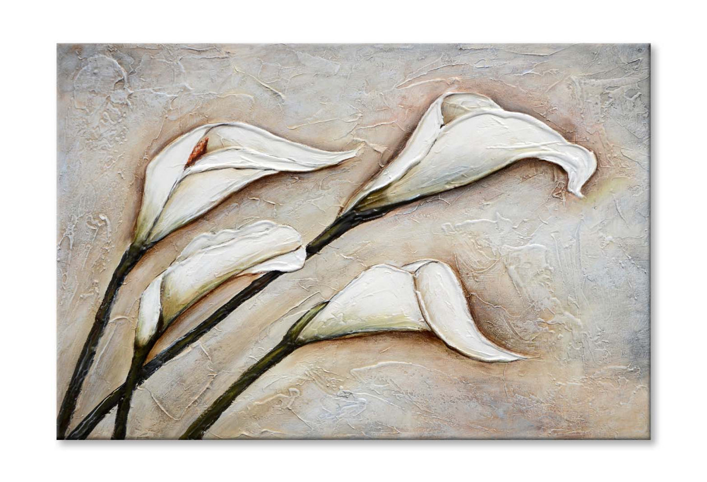 Calla Lily White Flower Oil Painting Wall Art Limited Edition High Quality Print