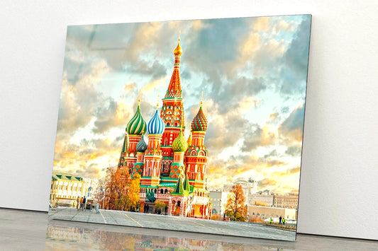 Moscow, Russia, Red Square, View  Acrylic Glass Print Tempered Glass Wall Art 100% Made in Australia Ready to Hang