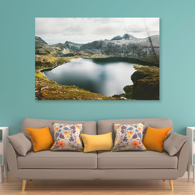 Lake and Mountains Acrylic Glass Print Tempered Glass Wall Art 100% Made in Australia Ready to Hang