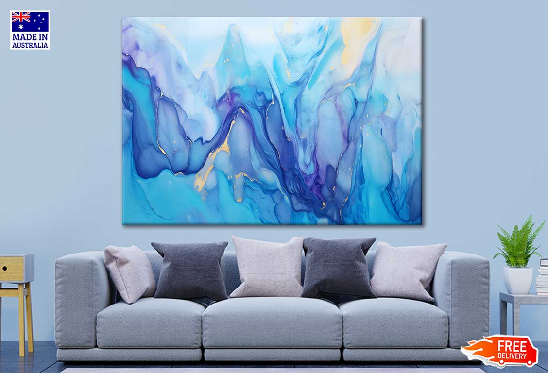 Luxury Abstract Fluid Art Painting Print 100% Australian Made