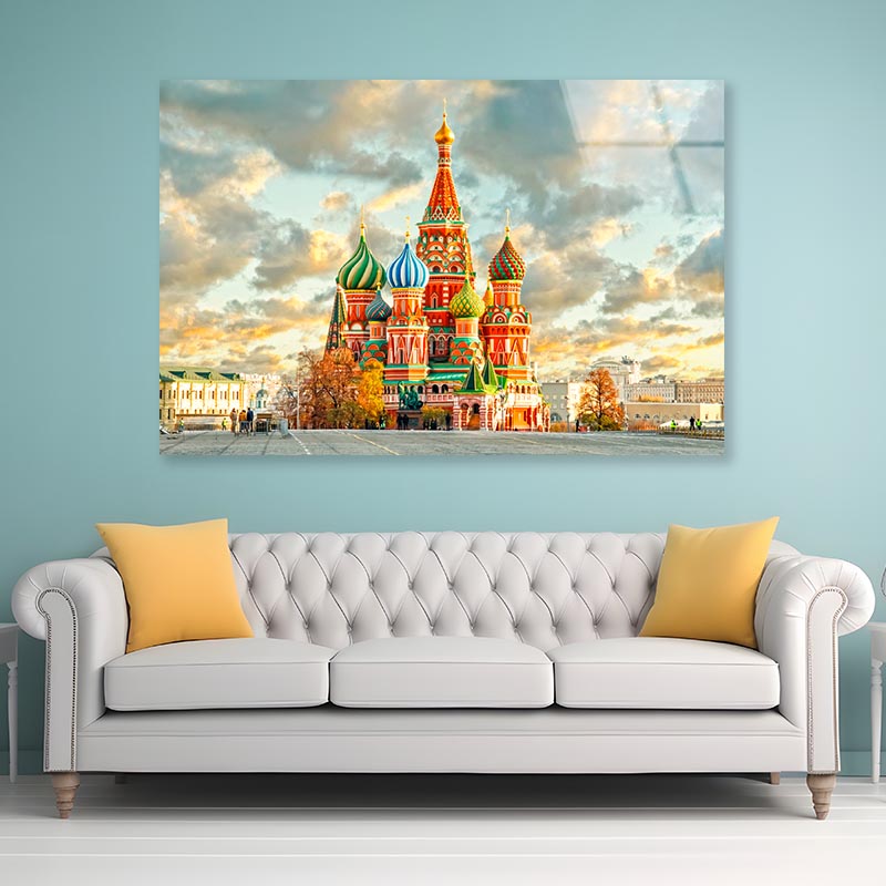 Moscow, Russia, Red Square, View  Acrylic Glass Print Tempered Glass Wall Art 100% Made in Australia Ready to Hang